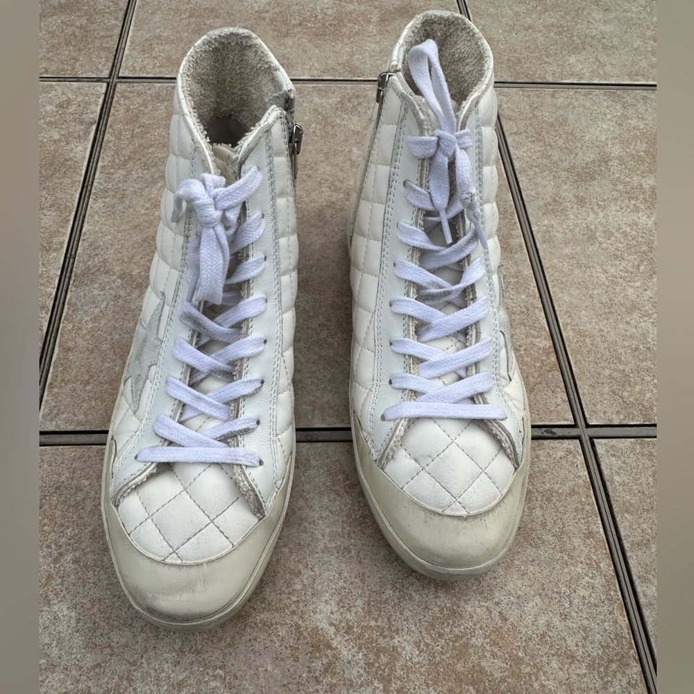 Golden Goose Francy Leather high top lace up shoes size 37 - Picture 4 of 14